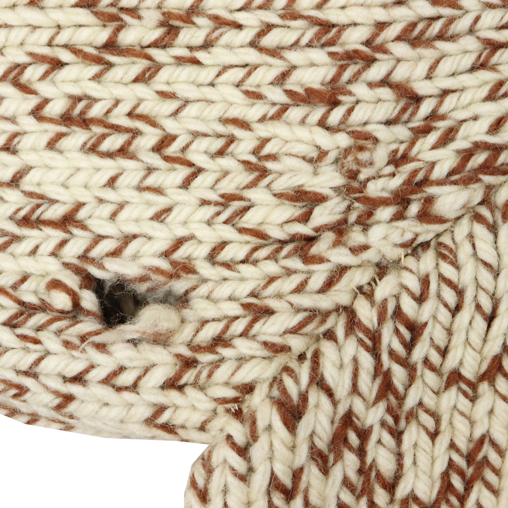 Vintage Eagle Cowichan Brown Red Knit Sweater - Picture 6 of 8